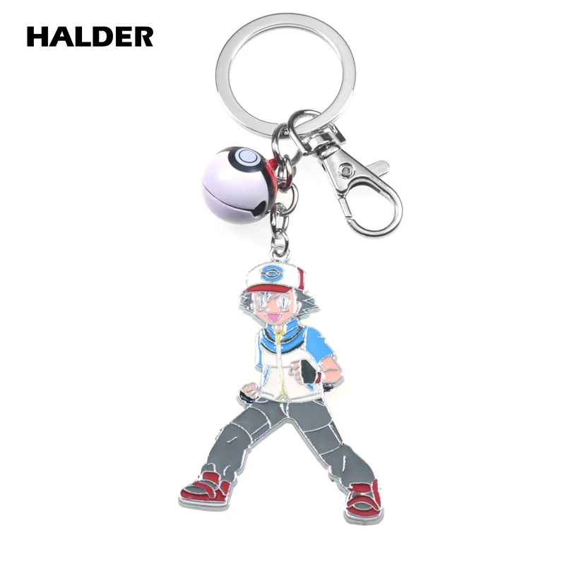 KS0015 HALDER Покемон карманные монстры Пикачу бросок poke ball Bell кулон брелок для рюкзака аксессуары безделушки автомобильный брелок