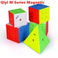 Cubo magico Qiyi MS Series Magnetic 2x2x2 3x3x3 4x4x4 5x5x5 Speed Cube 2x2 3x3 Cubo piramide 4x4 Cubo cubo Puzzle Magico 5x5