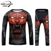 Cody Lundin Training Kids Rash Guard Compression Base Layer Tights No Gi BJJ Fitness Boxing Fightwear jiu jitsu Rash Gard Set 3