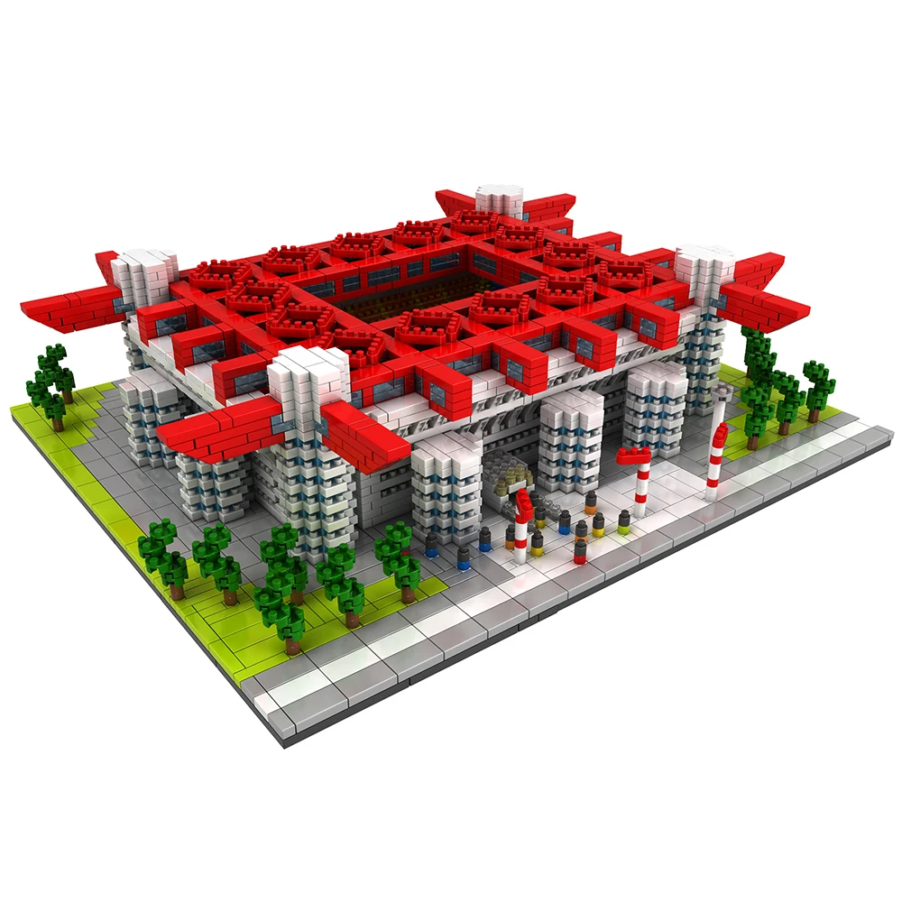9912-4 Signal Iduna Park Fußballstadion Atomic Building Blocks Kit V3K0 