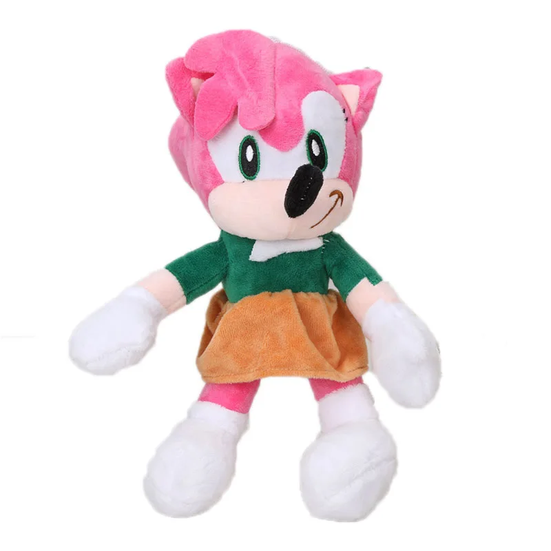 20-27cm Sonic Toys Super Sonic the Hedgehog Plush Toy Sonic Shadow Knuckles Tails Cute Soft Stuffed Dolls Keychain Keyring