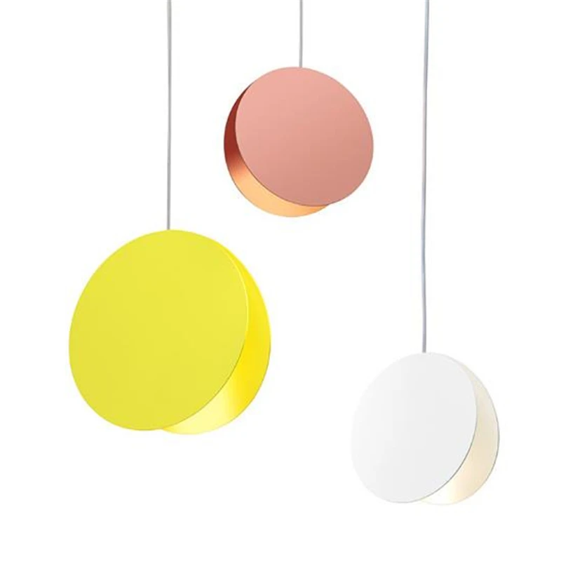 

Nordic Creative Modern Simple Personalized Restaurants Coffee Shop Single Head Colorful Chandeliers Free Shipping