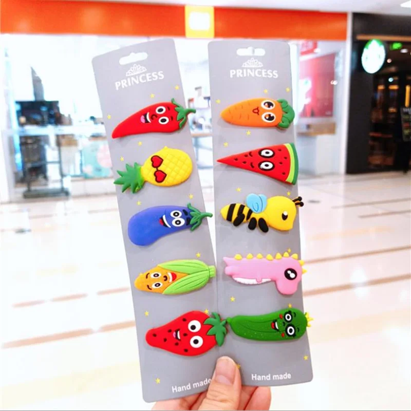 

1Pcs Korean Fashion Hair Clip Fruit vegetables Hairpin Cute Women Girls Hair Accessories Headwear New 2019 Dropshipping