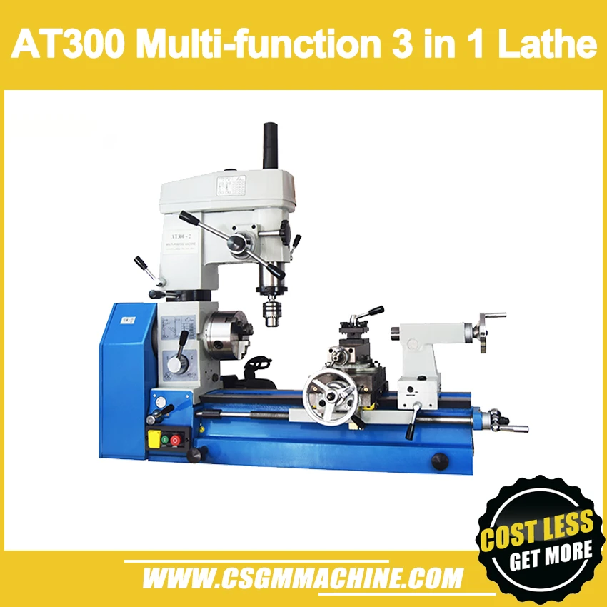 New Arrival!!! /at300 750w 3 In 1 Lathe Machine/multifunction Drill
