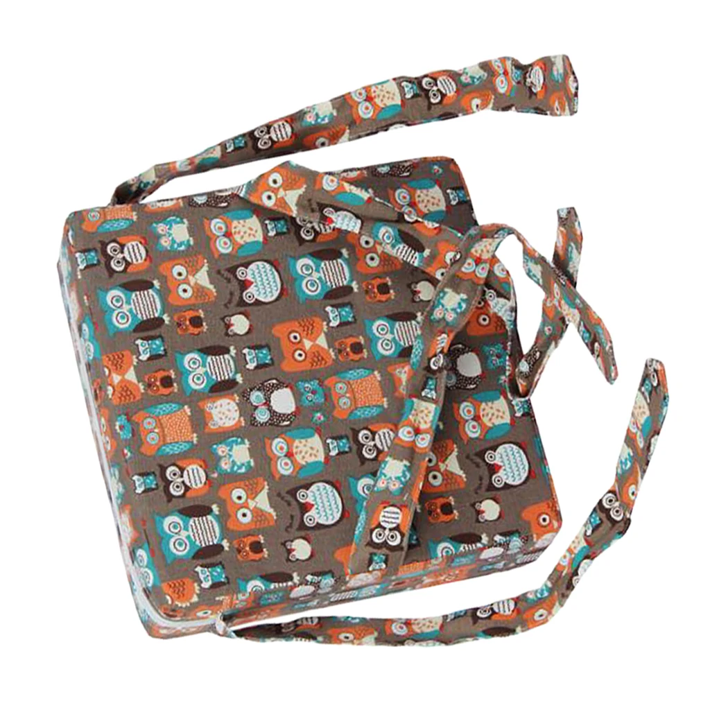 Faux Leather Children Kids Dining Chair Booster Cushion Baby Seats Owl Chair Cushion Dining Chair Pad Covers for Kids 