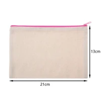 12Pcs Multipurpose Cosmetic Bag Makeup Pouches with Zipper Canvas Bag Pencil Pouch Travel Toiletry Bag for DIY Design 2