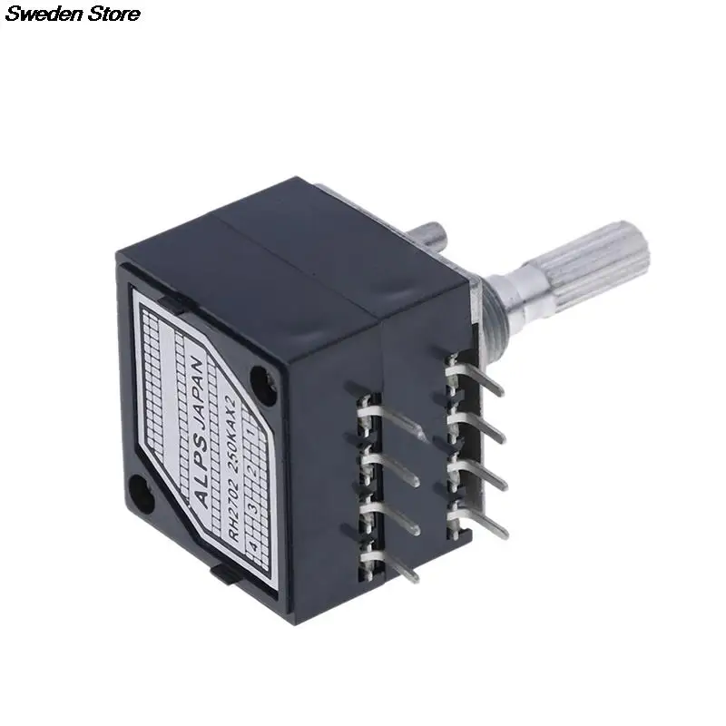 Rotary Potentiometer 1Pc Potentiometer 250K Log Alps Audio Amp Volume Control Pot Stereo W Loudness
