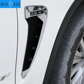 

For BMW Xdrive Emblem Logo X5 F15 X5M F85 14-17 Shark Gills Side Fender Vent Decoration 3D Stickers Auto Accessories Car-Styling