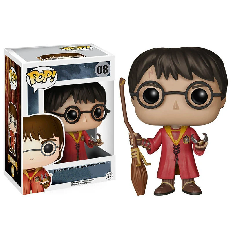 Funko Pop Harri Potter Снейп Луна Добби Минерва фильм виниловые фигурки экшн и игрушки Коллекционная модель игрушки для детей - Color: 08 with box