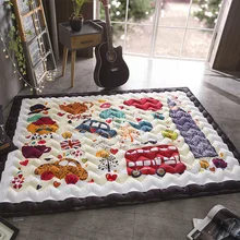 Хлопок детский коврик для лазания мягкий коврик для лазания, Детский ковер Спальня складально-мерильная машина для мытья дома гостиной R образца