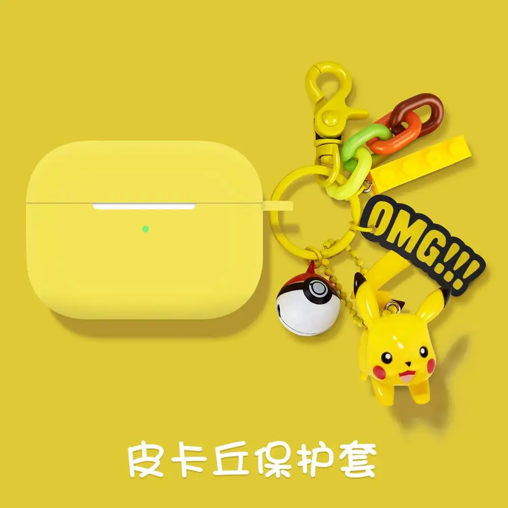 

For Air pods pro Luxury cute cartoon 3D keychain Bluetooth Earphone silicone case for apple Airpods pro 3 protective cover coque