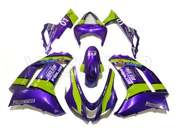 

brand new mechanical injection fairing kit for kawasaki ZX-6R 636 2007 2008 Green purple zx6r 636 07 08