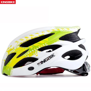 

KINGBIKE Bike Helmet Ultralight Mountain Road MTB Quality Couple Bicycle Helmet With Light Breathable Sports Cycling Helmet M-XL