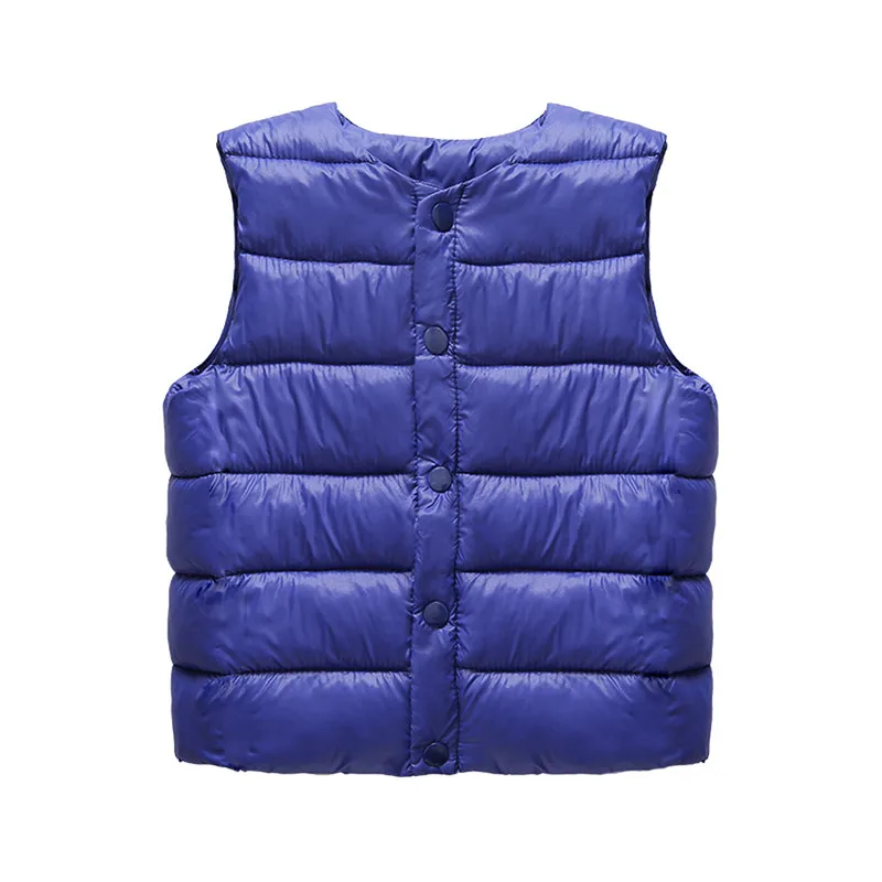 Dark Blue Telotuny/ветровка для девочек; однотонное пальто для маленьких мальчиков и девочек; жилет в полоску; теплый жилет; Верхняя одежда; пальто - Цвет: Dark Blue