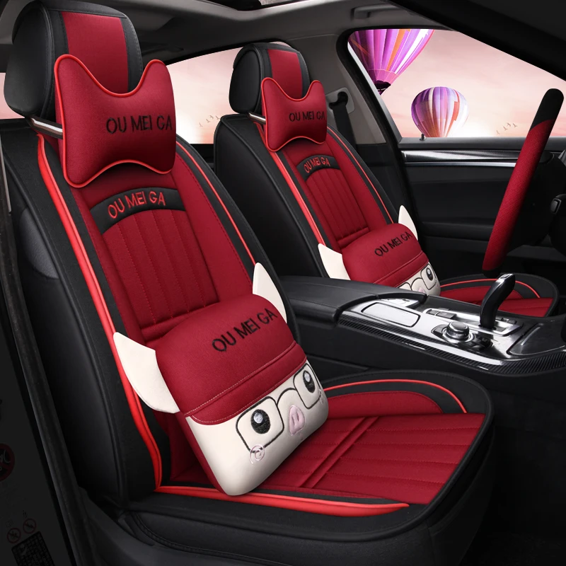 Полное покрытие льняное волокно чехлы для автомобильных сидений lancia delta lexus gs gs300