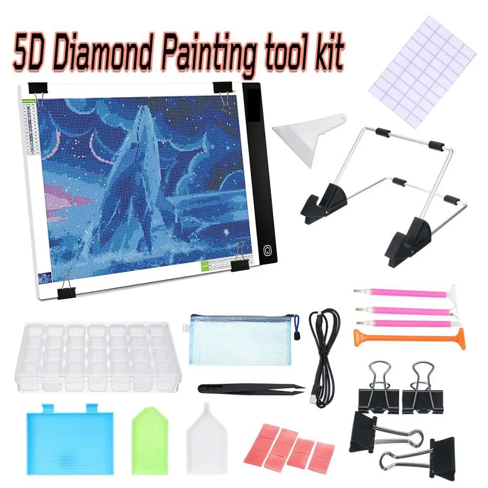 LED Light Pad for Diamond Painting, USB Powered Light Board Kit