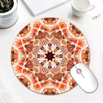 

Mandala Round Mousepad Mouse Pad Mice Mat Computer Peripherals Accessory