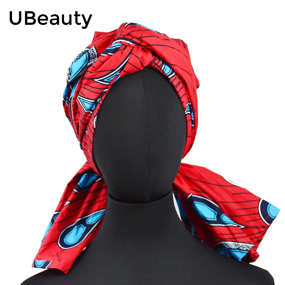 Turban in red black Wax