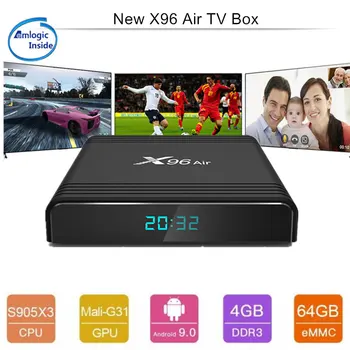 

X96 Air Tv Box Android 9.0 Bluetooth Amlogic S905x3 4gb 64gb Wifi 4k 8k 24fps Netflix Youtube HD Android 9 Mini Set-top Boxes
