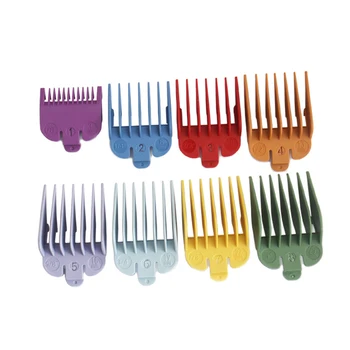 

8Pcs/set Hair Clipper Limit Comb Guide Size Cutting Attachment Size Barber Replacement Ultra-thin Limit Comb Tool Accessories