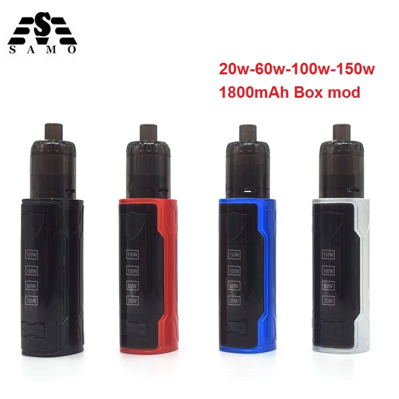 

150W Vape kit Electronic Cigarette BOX MOD KIT power built in 1800mAh battery vape with 3.5ml tank 0,3 ohm coil 510 thread vaper