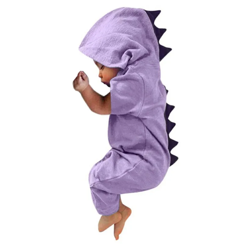 Tanie Nowa odzież dla niemowląt Baby Boy dziewczyna ubrania dla dzieci dinozaur pajacyk z kapturem sklep