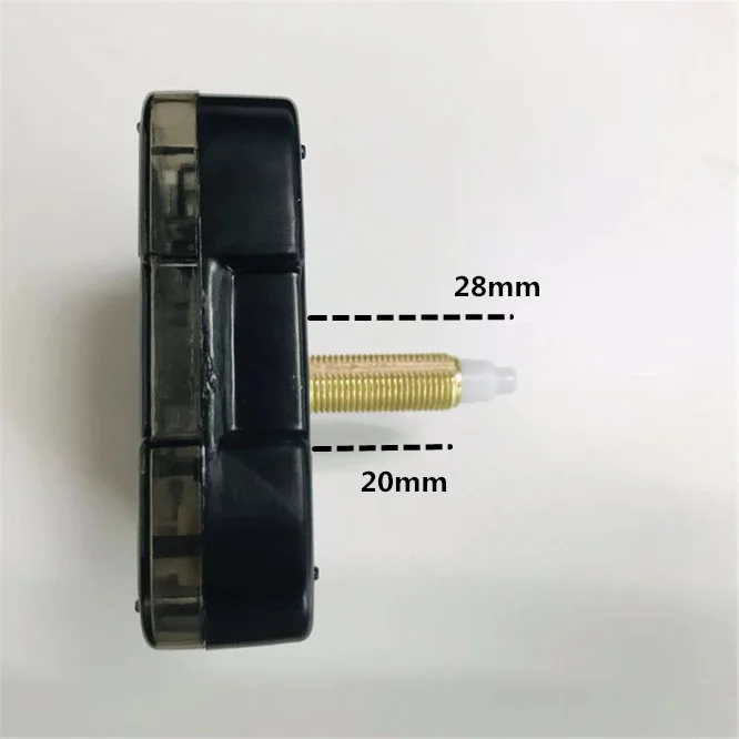 Simple DIY Gold Hands 28mm shaft Silent Quartz Wall Clock Movement Mechanism Replacement Parts Kit