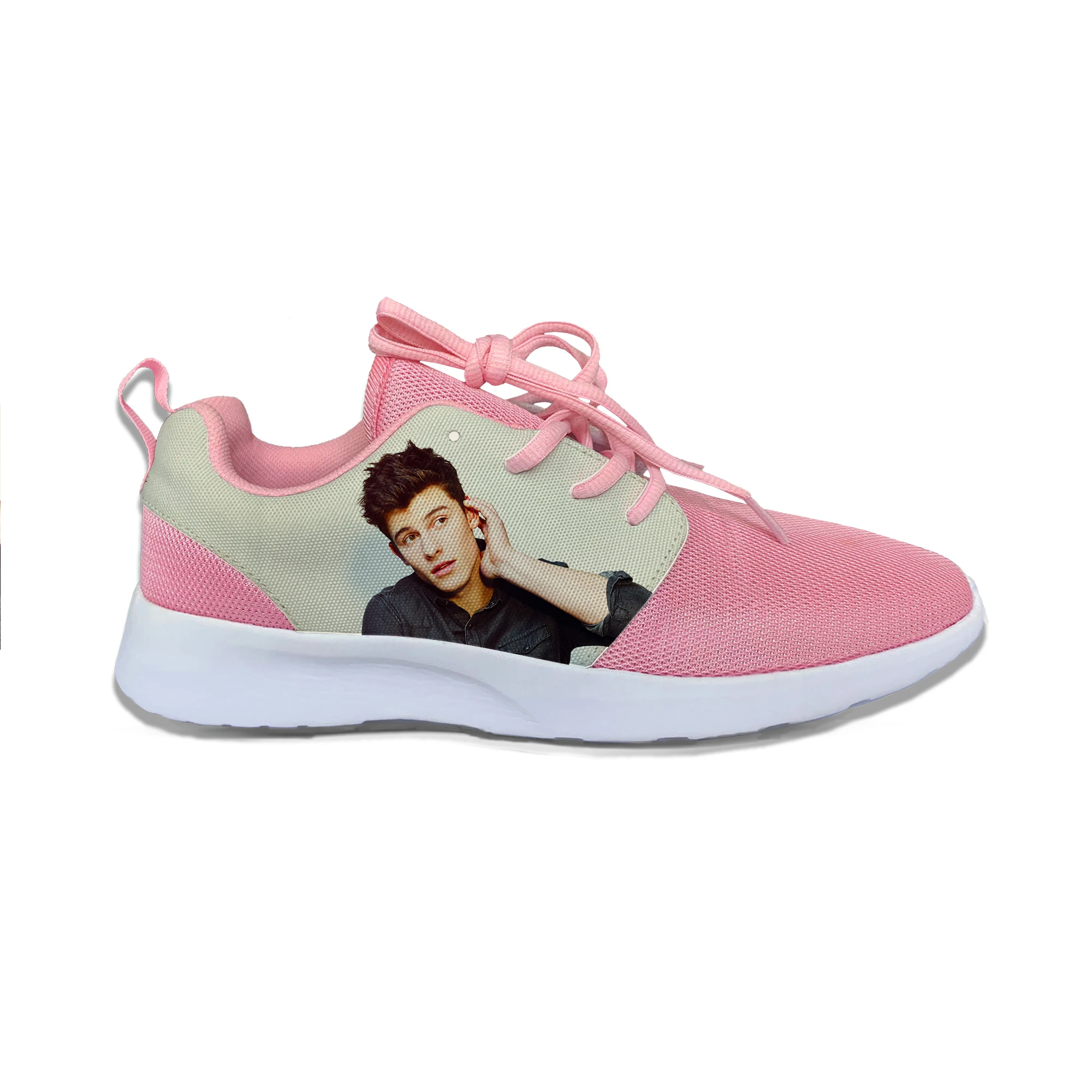 Популярные модные кроссовки для бега Pop Singer Shawn Mendes дышащие легкие сетчатые с 3D