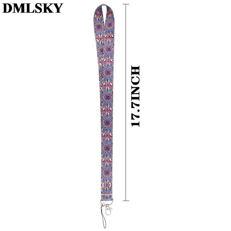 DMLSKY женский йога шнурок для ключей креативные ремешки для ключей значок ID Мобильный телефон Веревка шеи ремешки подарки M3820