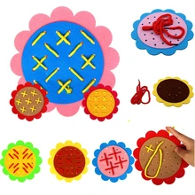 1 Набор, игрушки для обучения в детском саду, ручная работа, сделай сам, тканевые резные цветы, тканевые Детские Игрушки для раннего обучения, обучающая игрушка по математике