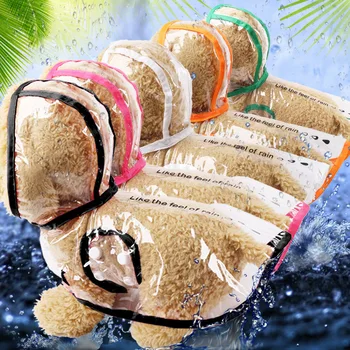 

New Mini Pet Jacket For Rain Dog Transparent Raincoat Adjuastable Waterproof Coat For Small Medium Large Dogs Hooded Windproof