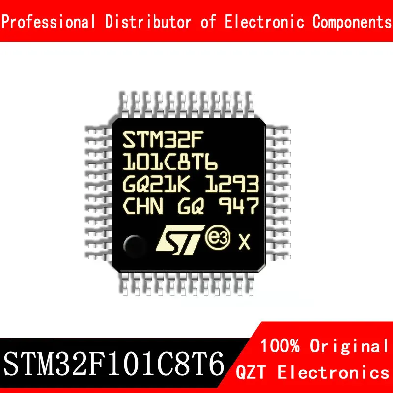 5pcs/lot new original STM32F101C8T6 STM32F101 LQFP-48 microcontroller MCU In Stock stm32f101c8t6 stm stm32 stm32f stm32f101 stm32f101c8 ic mcu 32bit 64kb flash lqfp 48