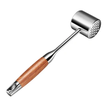 

BBQ Stainless Steel Cooking Meat Tenderizer Double Side Restaurant 24 Raised Nails Home Kitchen Rustproof Corrosion Resistant
