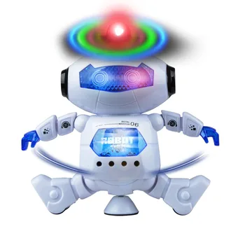 

1pcs Dance Robot Electronic Walking Toys With 360 Rotating Smart Music Light Gift For Kids Astronaut Toy to Child New Year Gift