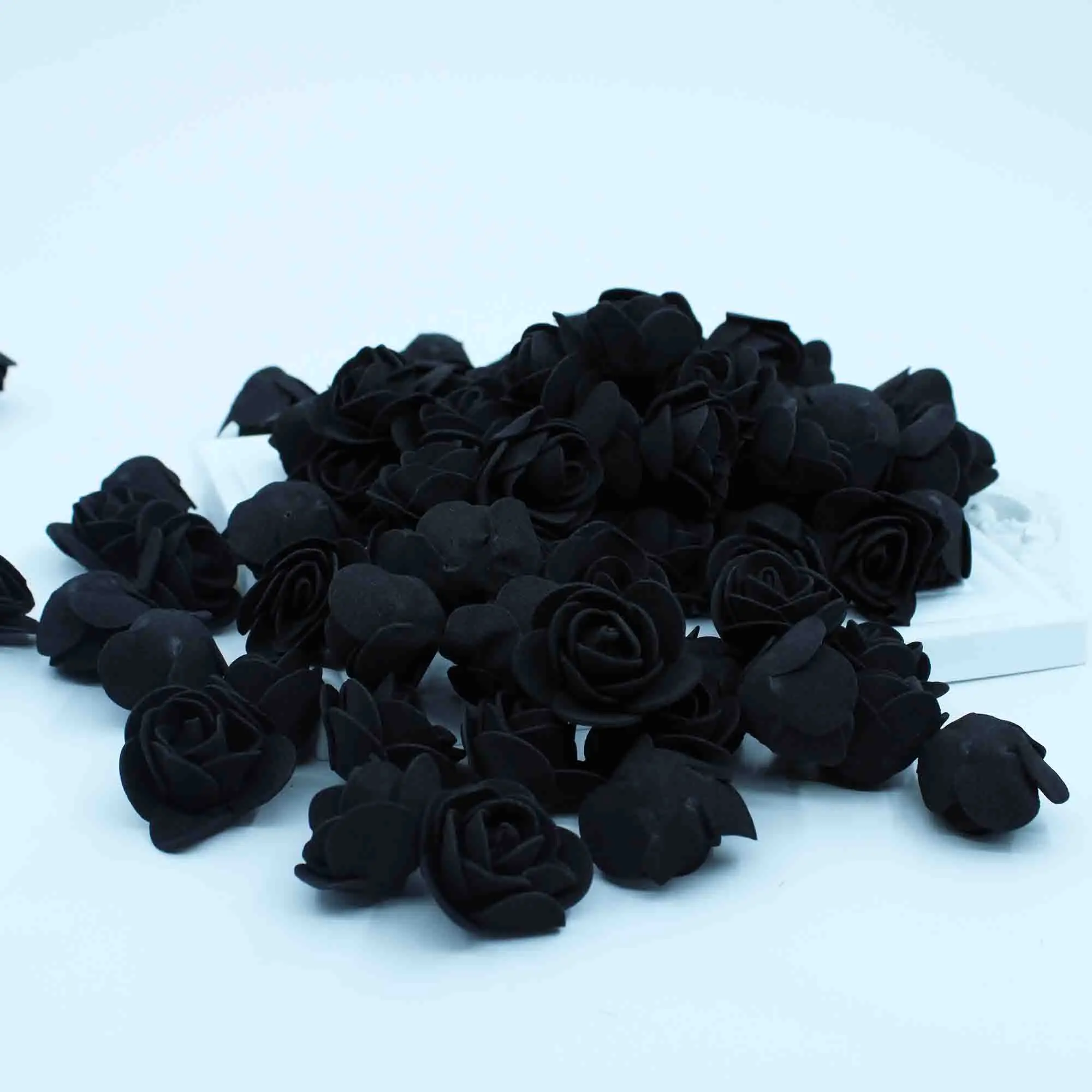 Дешевая ПЕНА РОЗА 500 шт 3,5 см искусственная пена Цветок голова DIY Роза аксессуары в виде мишки украшения PE подарок на день Святого Валентина - Цвет: 18