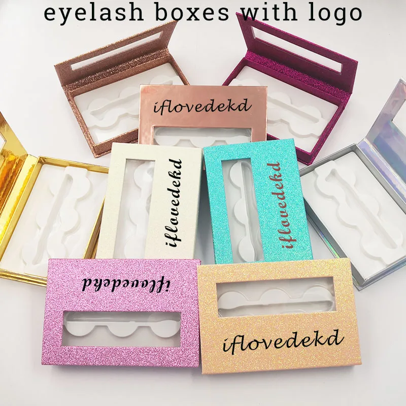 

iflovedekd wholesale 3pairs /1set 50/10 pcs free custom lash box with logo boxes eyelashes packaging for false eyelashes