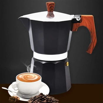 

Mocha Latte Coffee Maker Italian Moka Espresso Cafeteira Percolator Pot Stovetop Coffee Maker 150Ml