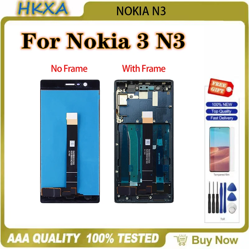 ЖК-дисплей 1020 дюйма для Nokia 3 N3 TA-1028 TA-1032 TA-1038 TA-5 0 сенсорный экран с дигитайзером и