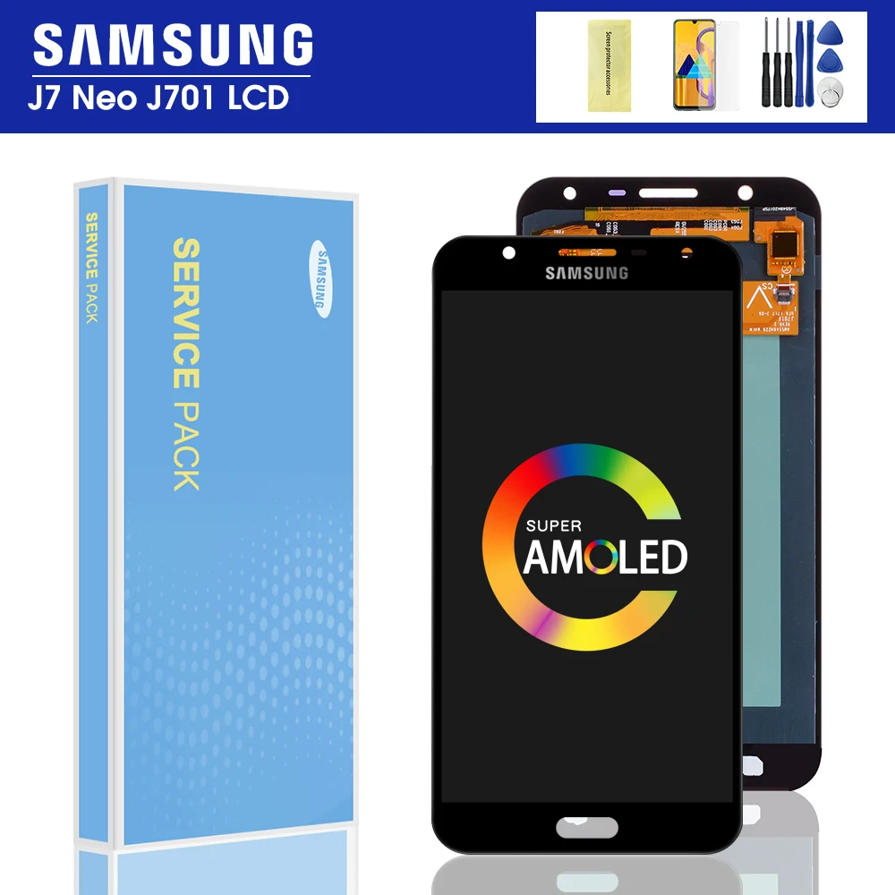 5 ''оригинальный J701F LCD для Samsung Galaxy J7 neo J701 J701M J701MT дисплей сенсорный экран