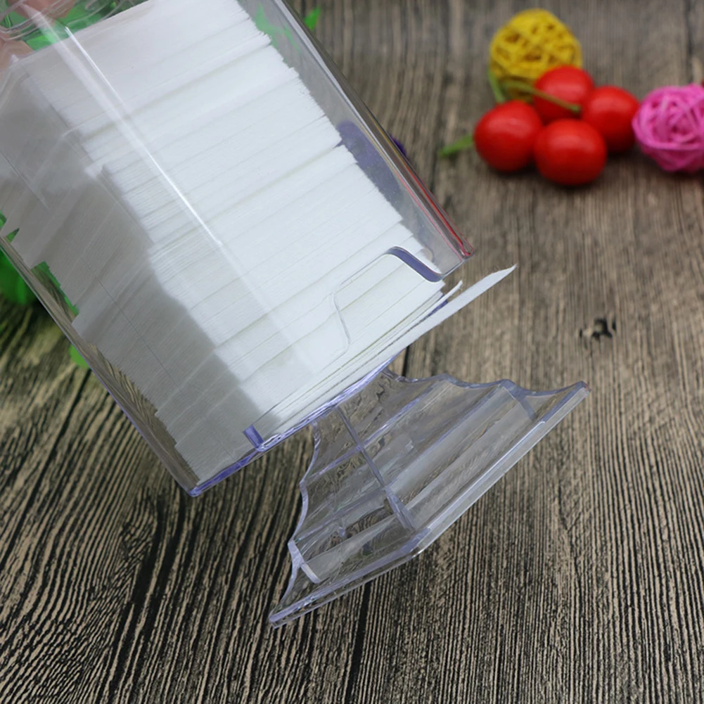 Косметический ватный тампон коробка жидкость для снятия лака бумажные подушечки держатель Контейнер ящик для хранения прямоугольник блок держит ватные подушечки аккуратно сложены