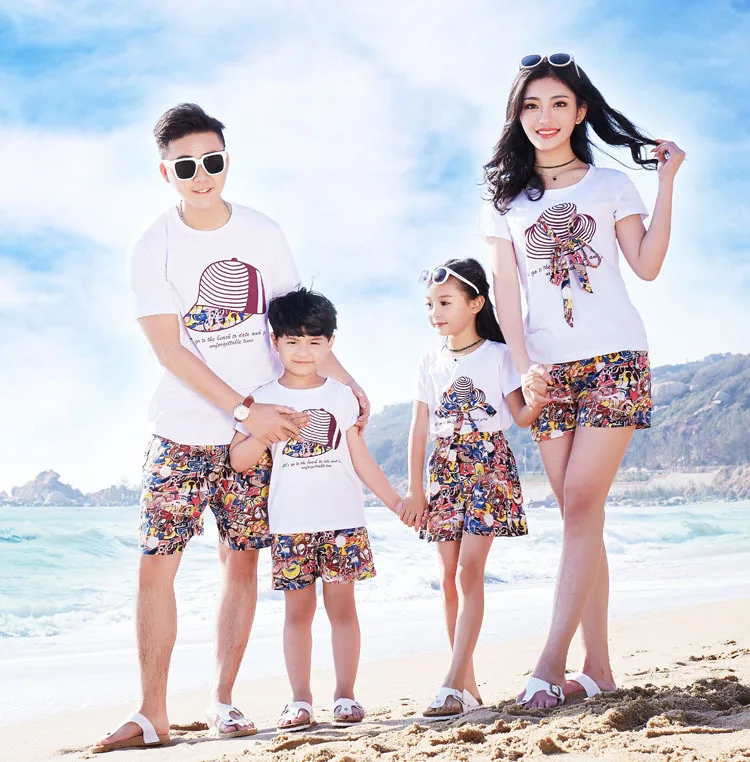 

2piece set women clothes2020 Parent-Child Matching Outfit New Summer Short-Sleeved Sports Suit Mother & Daughter Skirt School