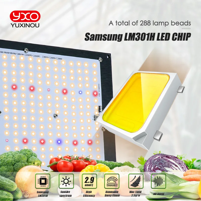 Dimmable LED Grow Light UV IR Tech LED Board Samsung LM301H V2 120W 240W 320W 480W With Meanwell Driver 7 Years Warranty