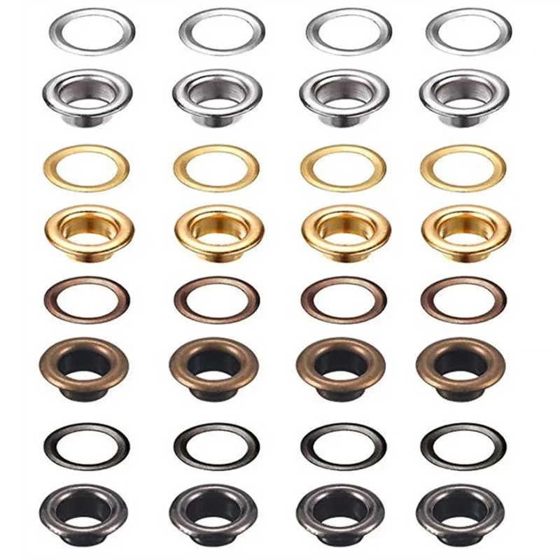 200Pcs Grommet Metal Eyelet Set Metal Buttons Buckles Buttonhole With Washers For Shoes Leather Cloth Crafts Tools DIY Kits ► Photo 3/6