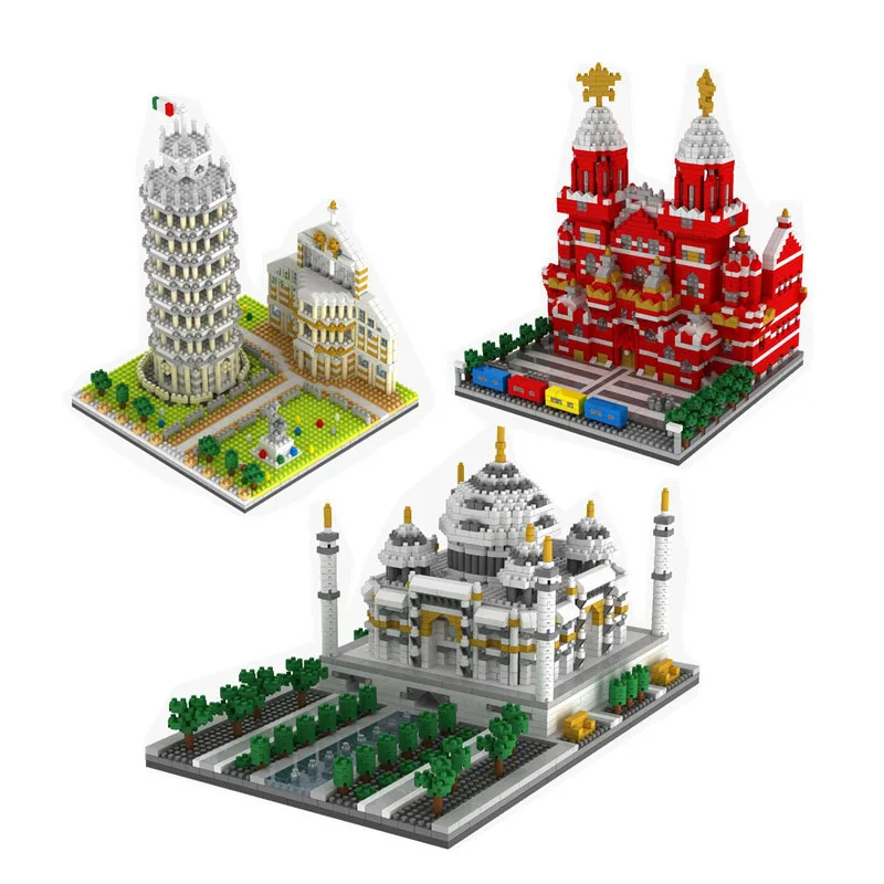 Микро кирпичи мини архитектурные блоки наборы для сборки модельных моделей