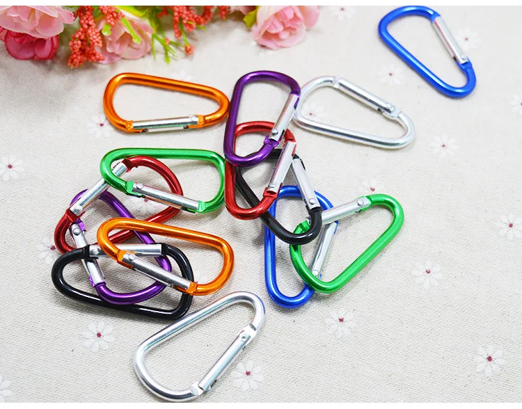 No. 5 Color Small D-Shaped Mini Safe Multi-Purpose Carabiner Aluminium Alloy Hanger Gift Ceremony Sufficient Goods