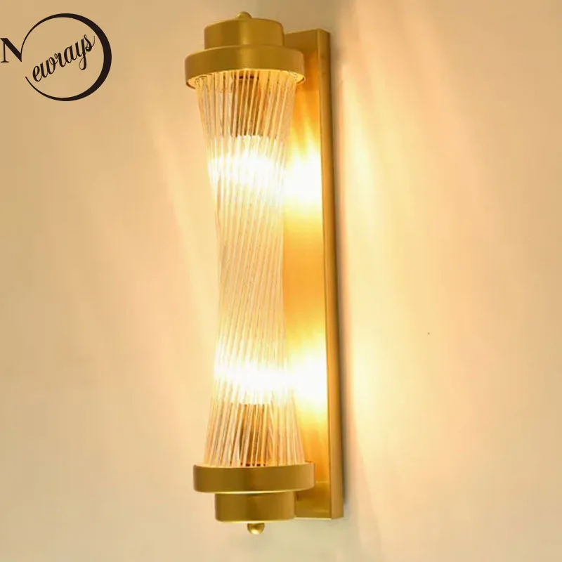 Настенный светильник E14 LED 220 В современный золотой простой творческий вращающийся для спальни гостиной