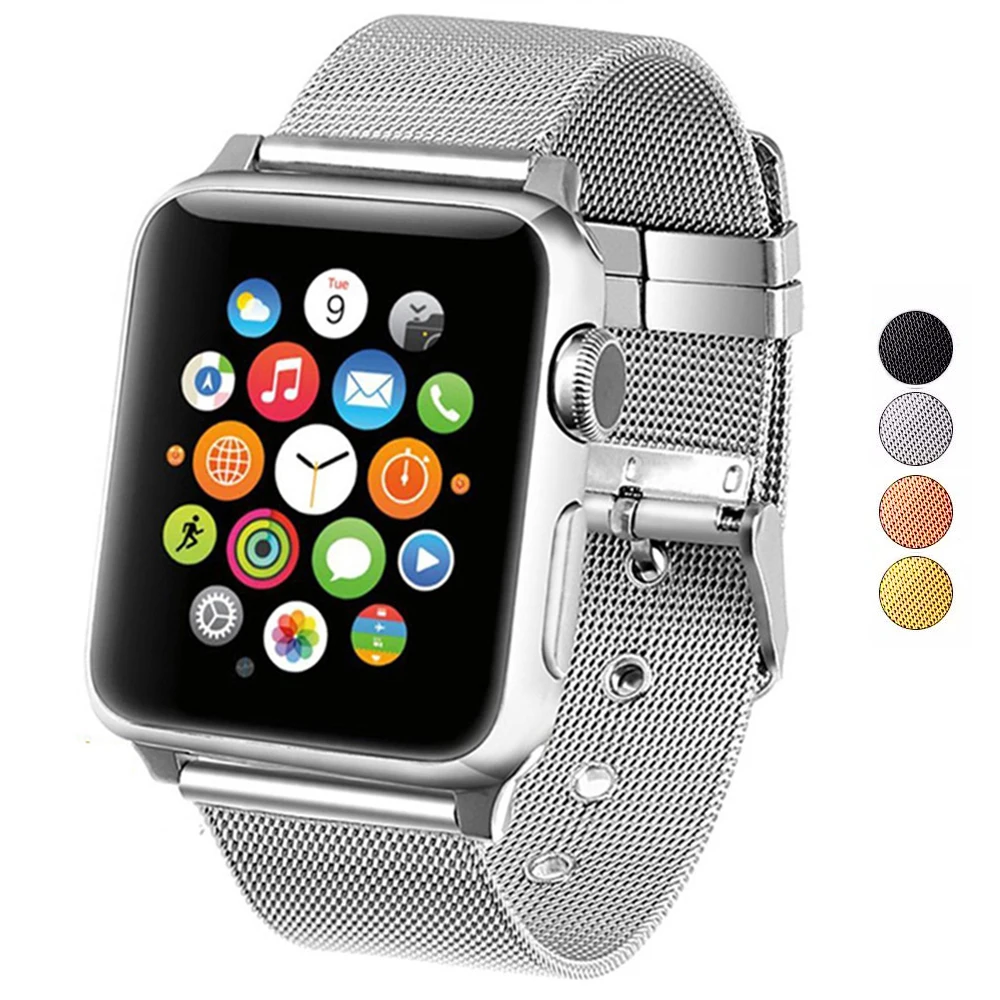 Quality Milanese Strap for Apple Watch Band Series 4 40mm 44mm Stainless Steel Bracelet for iWatch Series 3 / 2 / 1 38mm 42mm for Women Men