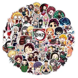 50pcs Anime Demon Slayer: Kimetsu no Yaiba Graffiti Sticker Scrapbook Decor Waterproof PVC Stationery Stickers School Supply