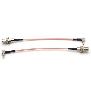 

100 Pieces RF Connector F to CRC9 Cable F Female to CRC9 Rightangle RG316 Pigtail Cable 15cm