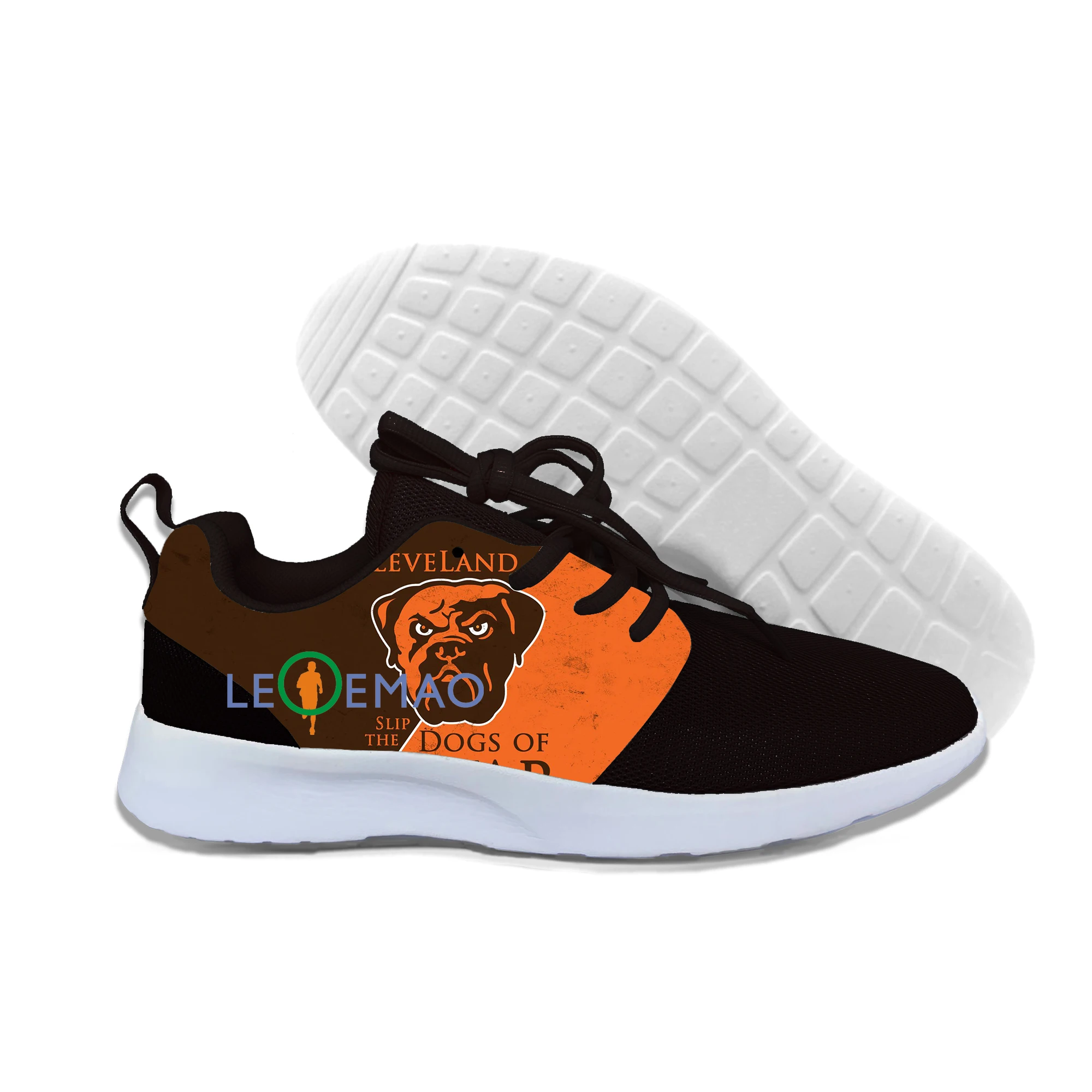 Мужские модные кроссовки Cleveland Browns,, дышащие кроссовки для бега, ходьбы, занятий спортом, дышащие кроссовки